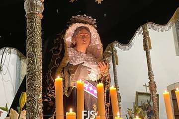 Preparación de los pasos de la Semana Santa de San Juan/Francisco Javier Santana.